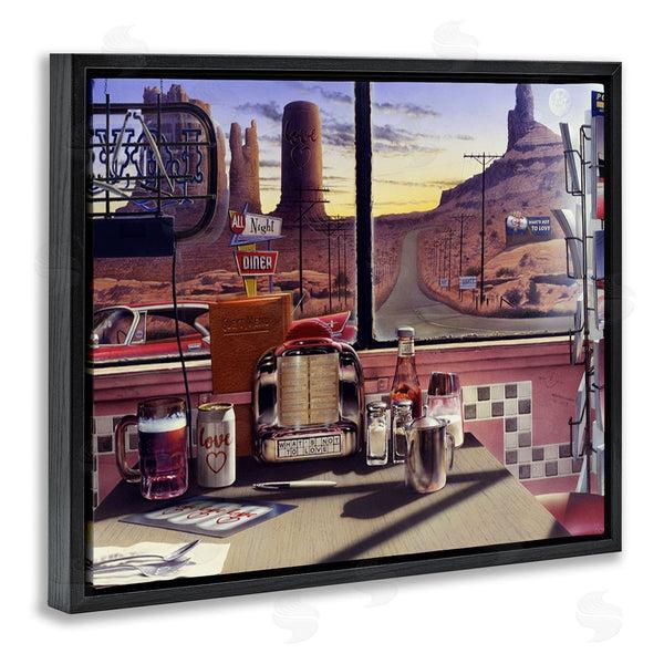 Stupell Industries Jadei Graphics | Quirky Canyon Diner Surreal Scenery Postcards Table Wall Art