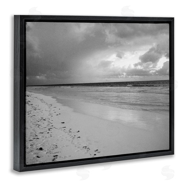 Stupell Industries Jairo Rodriguez | Beach Shore With Footprints Wall Art
