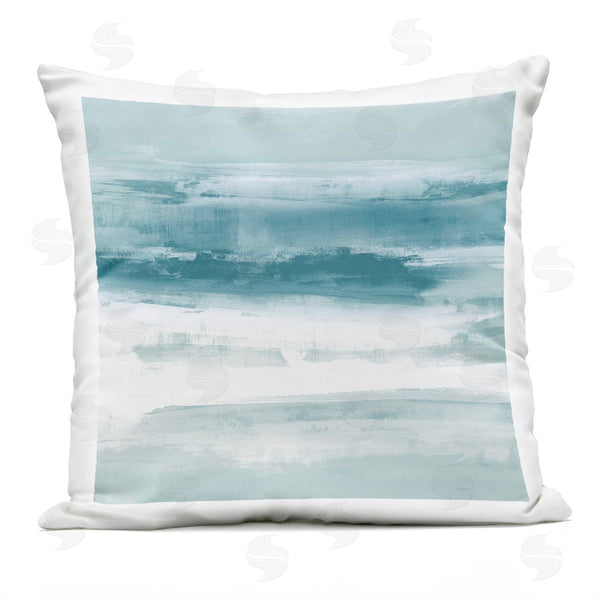 Stupell Industries Jake Messina | Icy Blue Modern Brush Strokes Printed Throw Pillow