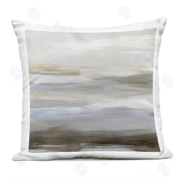 Stupell Industries Jake Messina | Modern Grey Brushed Landscape Printed Throw Pillow