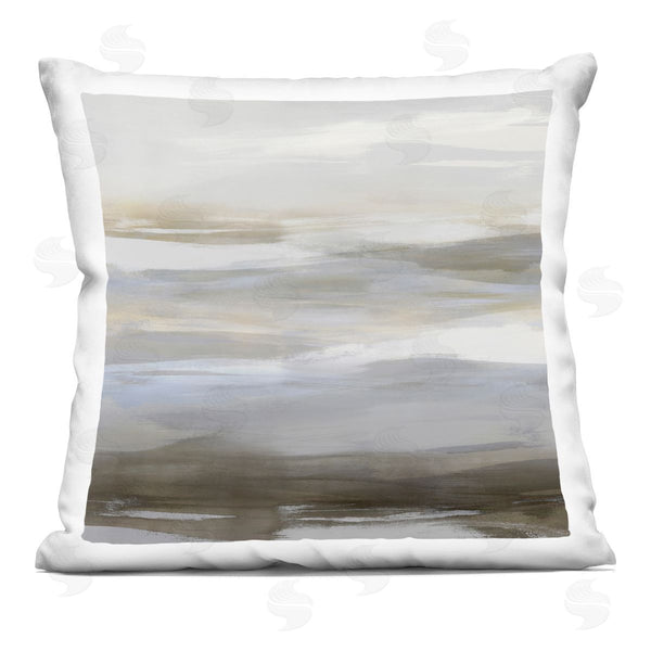 stupell industries Jake Messina | Modern Grey Brushed Landscape Printed Throw Pillow