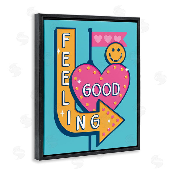 Stupell Industries Jalynn Heerdt | Feeling Good Retro Sign Wall Art