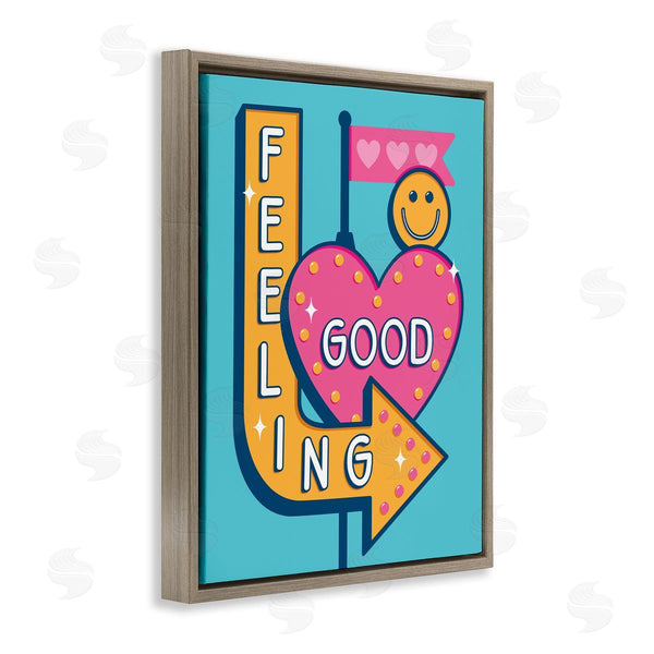 Stupell Industries Jalynn Heerdt | Feeling Good Retro Sign Wall Art