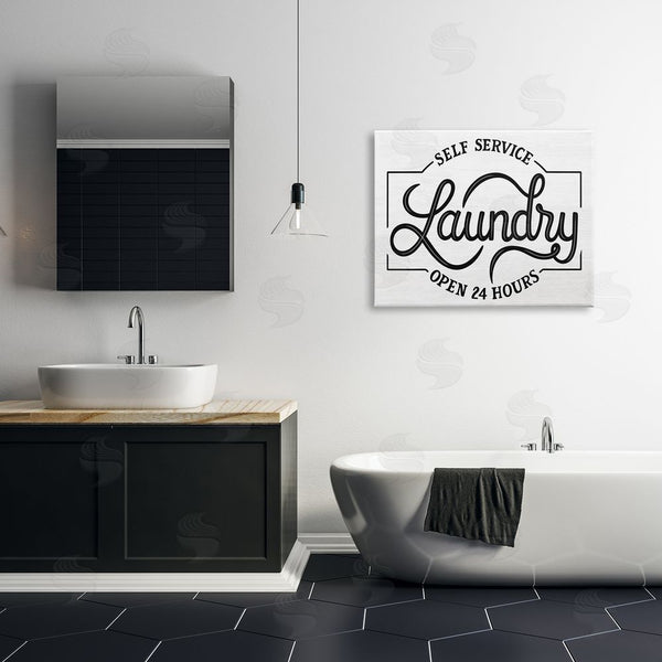 Stupell Industries Jalynn Heerdt | Self Service Laundry Open Sign Wall Art