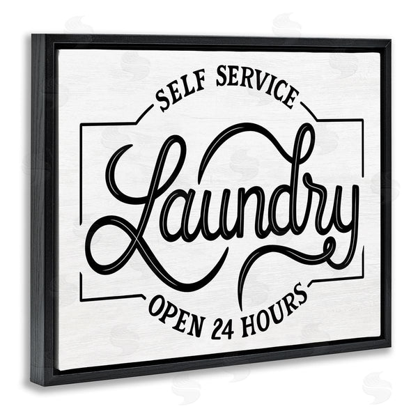 Stupell Industries Jalynn Heerdt | Self Service Laundry Open Sign Wall Art