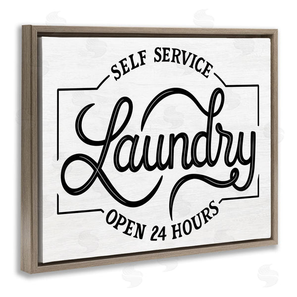 Stupell Industries Jalynn Heerdt | Self Service Laundry Open Sign Wall Art