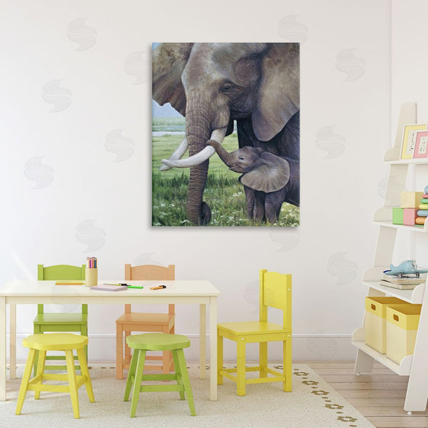 Stupell Industries James Corwin | Baby Elephant And Mother Wall Art