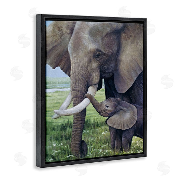 Stupell Industries James Corwin | Baby Elephant And Mother Wall Art