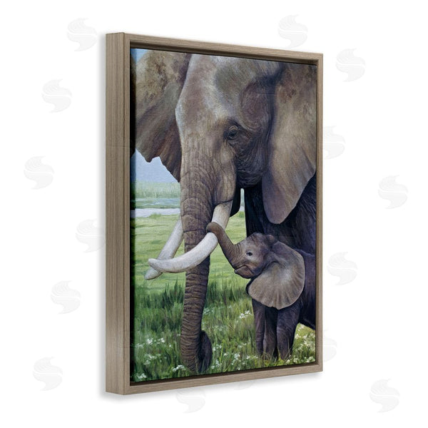 Stupell Industries James Corwin | Baby Elephant And Mother Wall Art