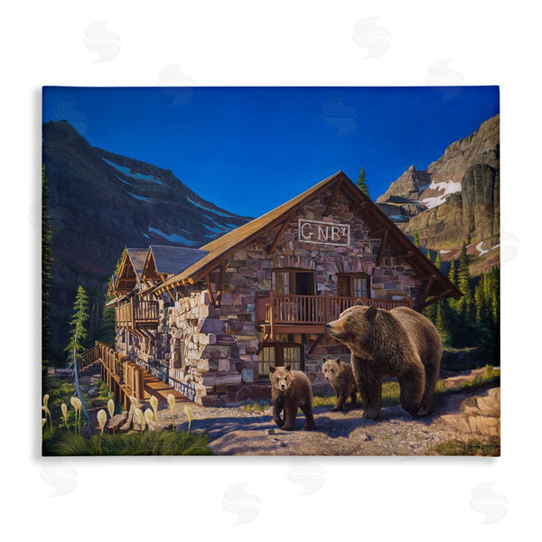 stupell industries James Corwin | Bears & Lodge Scenery