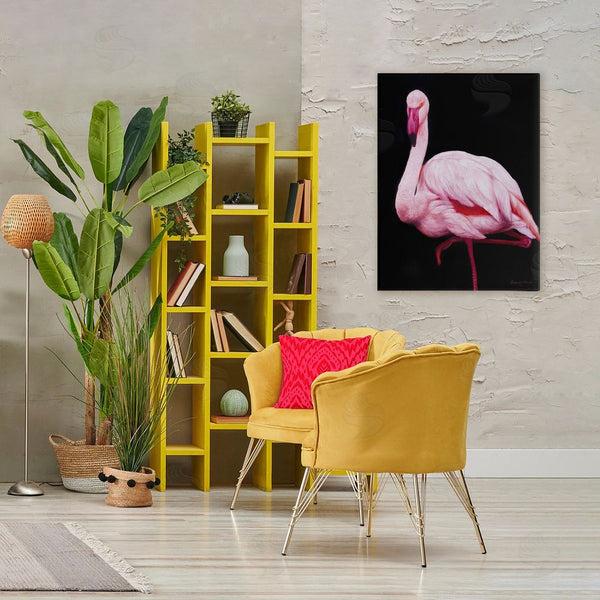 Stupell Industries James Corwin | Contrasting Flamingo On Black Wall Art