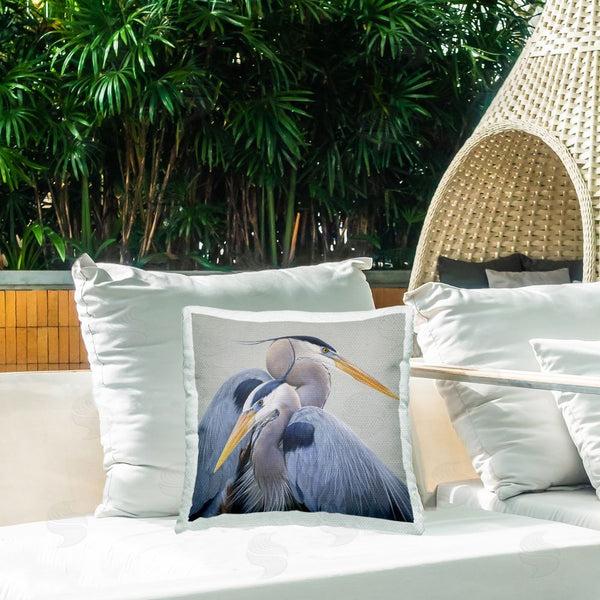 Stupell Industries James Corwin | Elegant Heron Twins Printed Throw Pillow