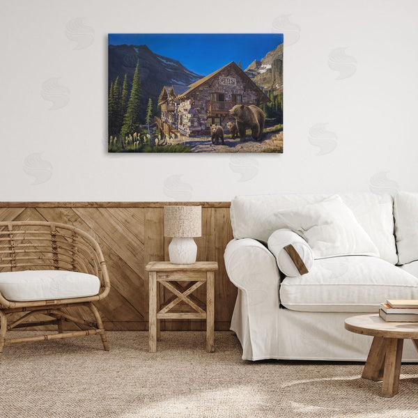 Stupell Industries James Corwin | Forest Cabin & Bears Wall Art