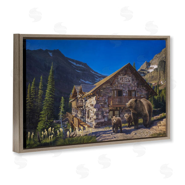 Stupell Industries James Corwin | Forest Cabin & Bears Wall Art