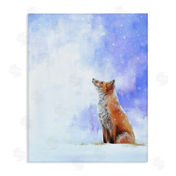 stupell industries James Corwin | Fox & Gentle Snowfall Wall Art