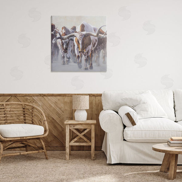 Stupell Industries James Corwin | Herd Of Longhorns On Ranch Wall Art