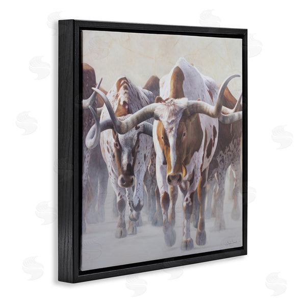 Stupell Industries James Corwin | Herd Of Longhorns On Ranch Wall Art