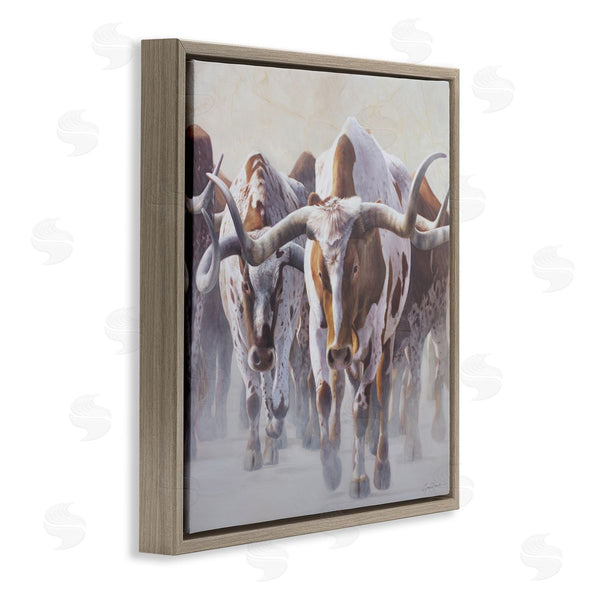 Stupell Industries James Corwin | Herd Of Longhorns On Ranch Wall Art