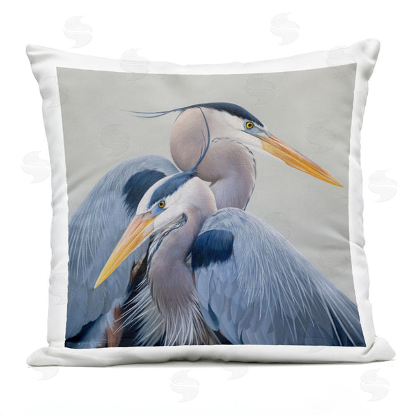 Stupell Industries James Corwin | Heron Birds Huddled Portrait Printed Throw Pillow