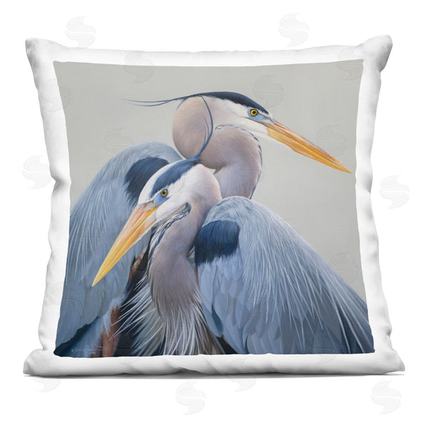 stupell industries James Corwin | Heron Birds Huddled Portrait Printed Throw Pillow