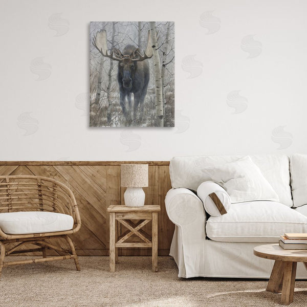 Stupell Industries James Corwin | Moose In Winter Birch Forest Wall Art