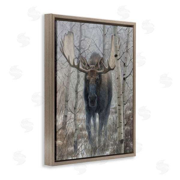 Stupell Industries James Corwin | Moose In Winter Birch Forest Wall Art