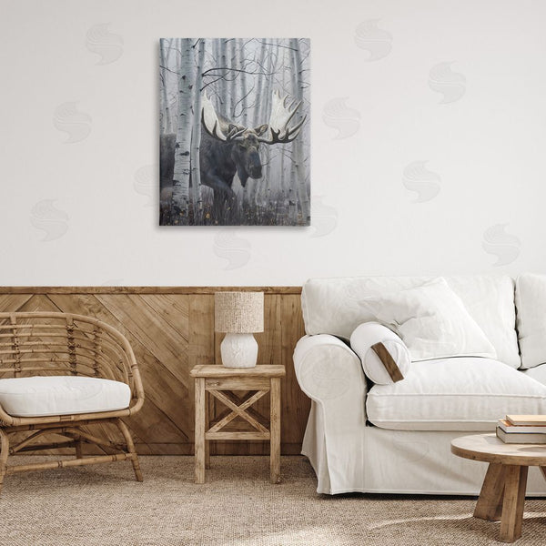 Stupell Industries James Corwin | Moose Peering In Birch Woods Wall Art