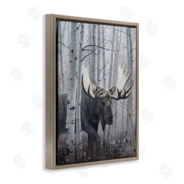 Stupell Industries James Corwin | Moose Peering In Birch Woods Wall Art