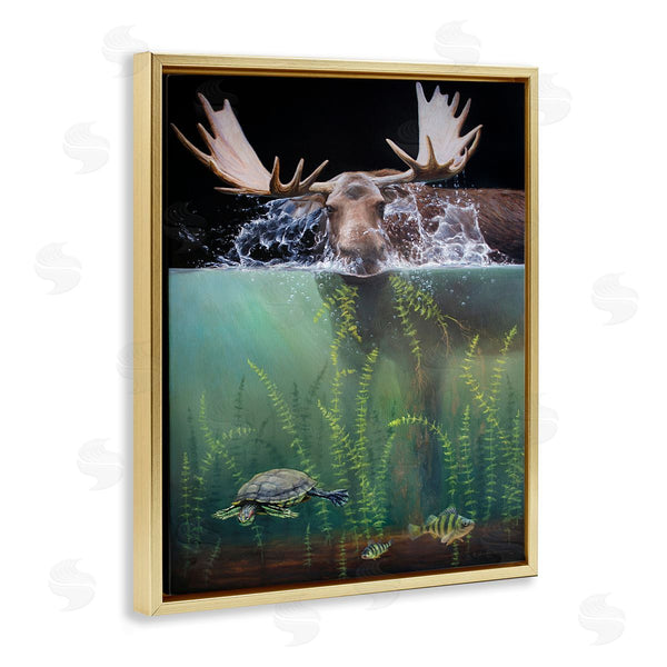 Stupell Industries James Corwin | Moose Underwater View
