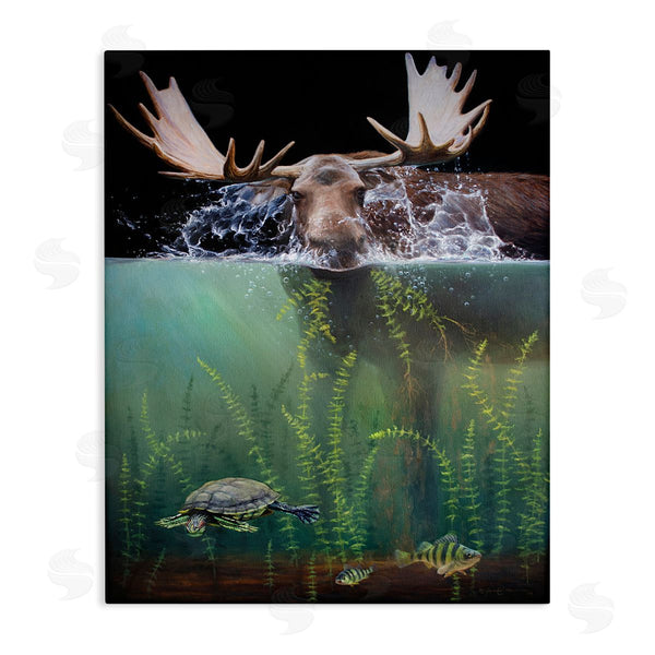 stupell industries James Corwin | Moose Underwater View