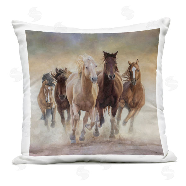 Stupell Industries James Corwin | Strong Galloping Horses Printed Throw Pillow
