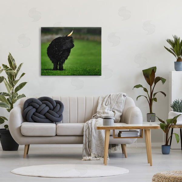 Stupell Industries James Dobson | Fuzzy Yak Looking Away Lush Grass Field Wall Art