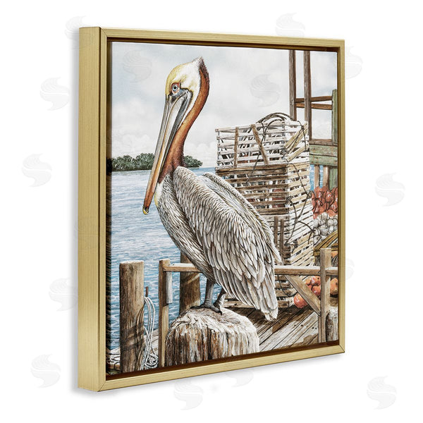 Stupell Industries James Harris | Pelican Perched On Fishing Dock