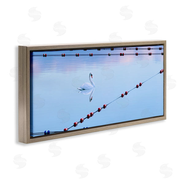 Stupell Industries James McLoughlin | Swan Between Lake Buoys Wall Art