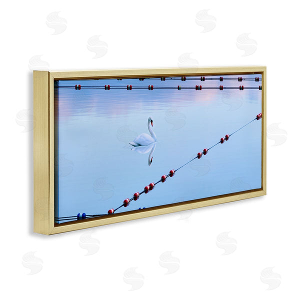Stupell Industries James McLoughlin | Swan Between Lake Buoys Wall Art