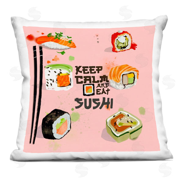 stupell industries James Rodewald | Keep Calm & Eat Sushi Printed Throw Pillow