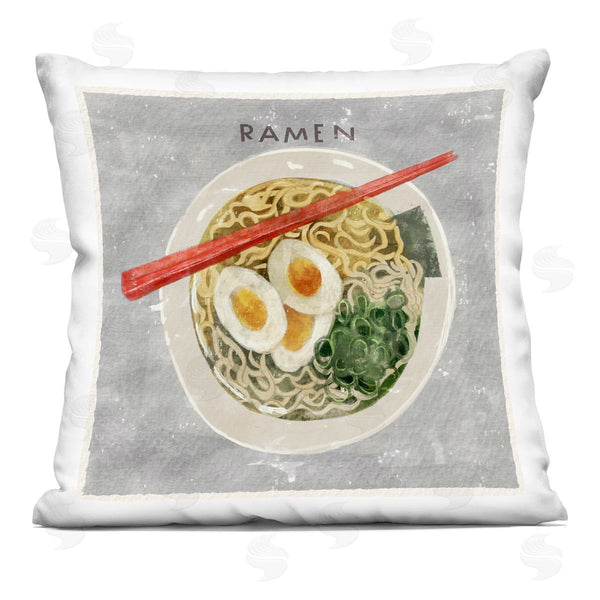 stupell industries James Rodewald | Tasty Bowl of Ramen Printed Throw Pillow