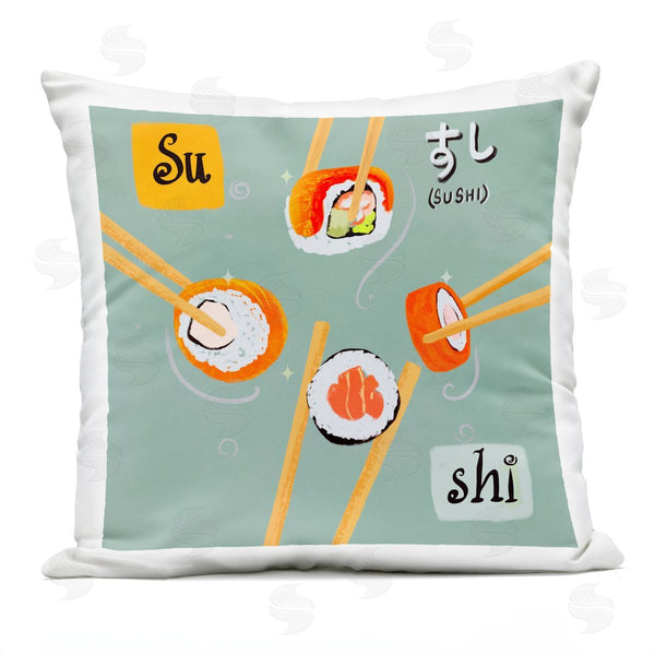 Stupell Industries James Rodewald | Tasty Sushi Party Gathering Printed Throw Pillow