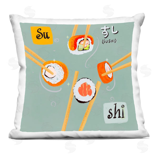 stupell industries James Rodewald | Tasty Sushi Party Gathering Printed Throw Pillow