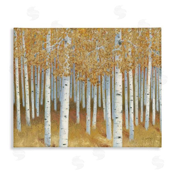 stupell industries James Wiens | Autumn Leaves Birch Tree Landscape Wall Art