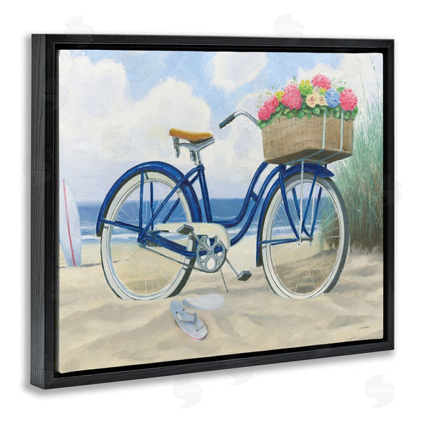 Stupell Industries James Wiens | Beach Bike With Flower Basket