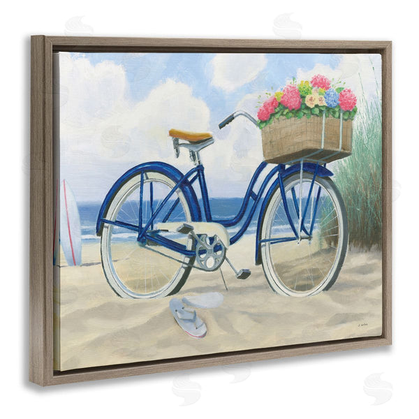 Stupell Industries James Wiens | Beach Bike With Flower Basket