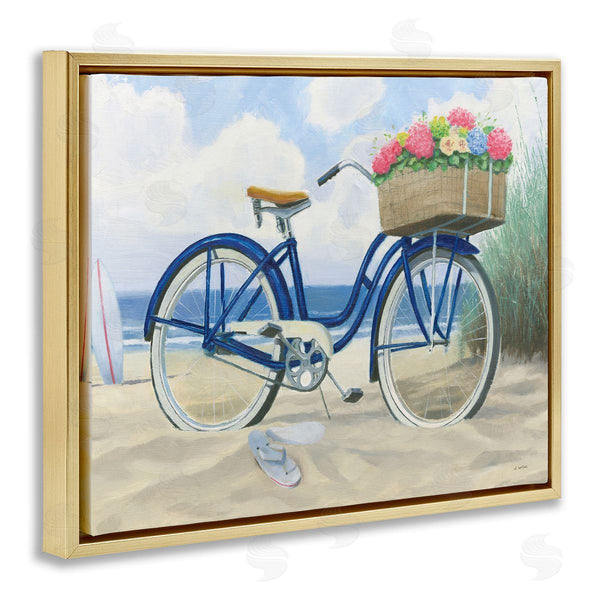 Stupell Industries James Wiens | Beach Bike With Flower Basket