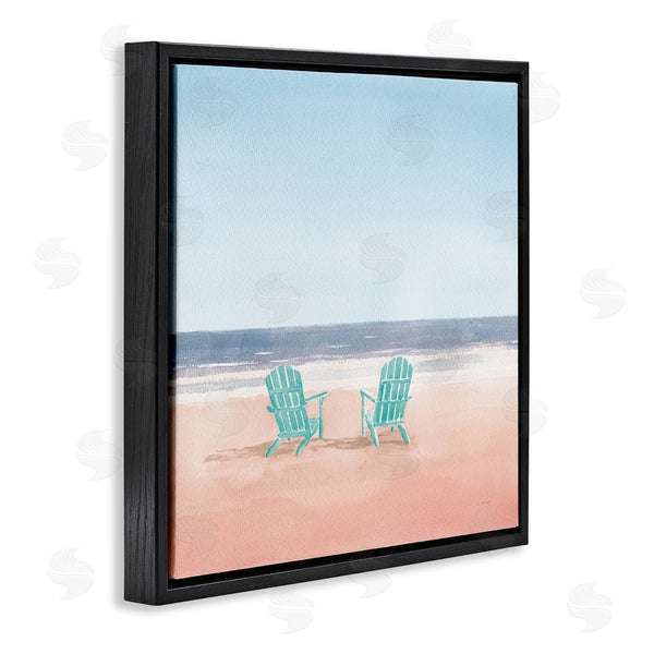 Stupell Industries James Wiens | Beach Chairs On Pastel Beach