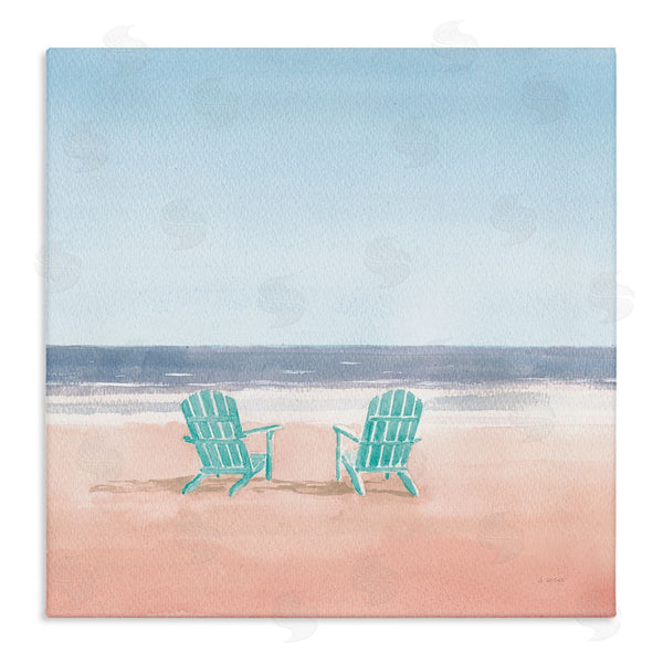 stupell industries James Wiens | Beach Chairs on Pastel Beach