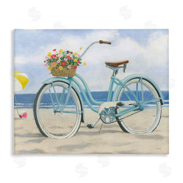 stupell industries James Wiens | Beach Coast Floral Bicycle