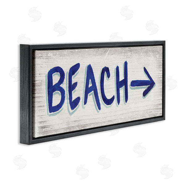 Stupell Industries James Wiens | Beach With Right Arrow Sign Wall Art
