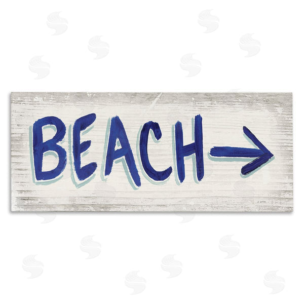 stupell industries James Wiens | Beach with Right Arrow Sign Wall Art