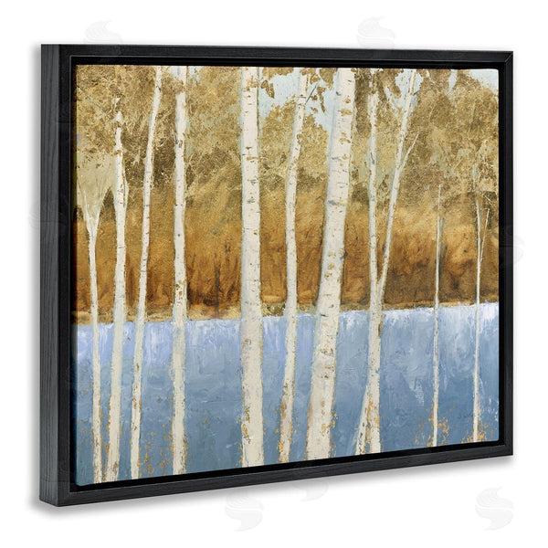 Stupell Industries James Wiens | Birch Tree Lake Blue Brown