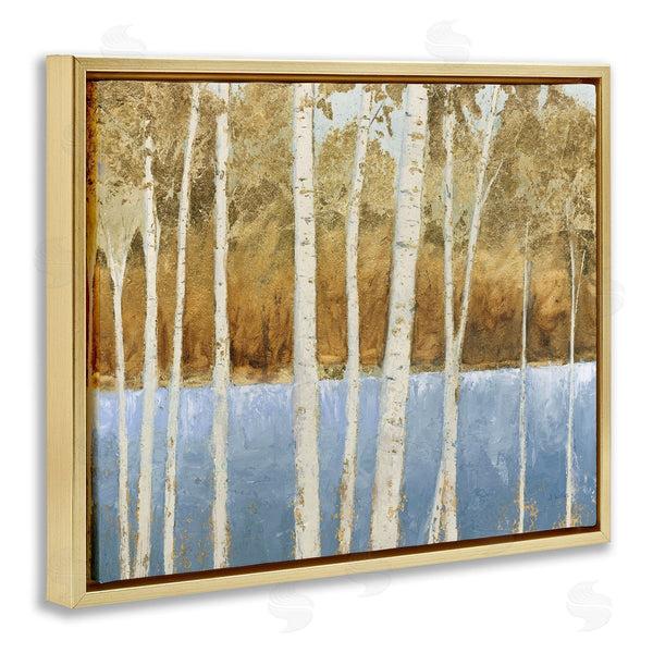 Stupell Industries James Wiens | Birch Tree Lake Blue Brown